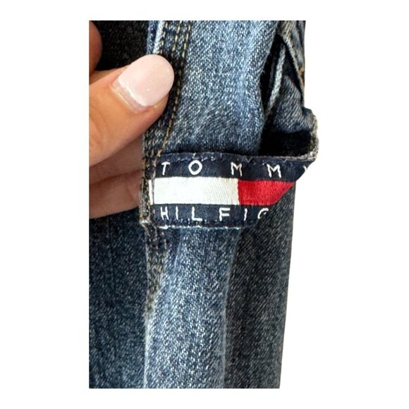 Tommy Hilfiger Shorts Boys 6 Blue Medium Wash Denim Cargo Jean Shorts Preppy - Picture 4 of 10